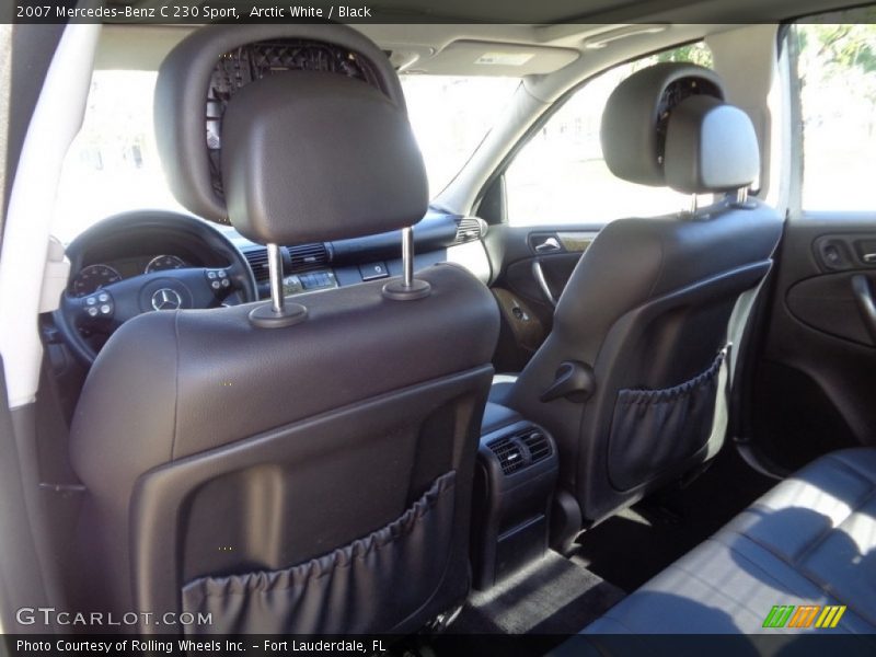 Arctic White / Black 2007 Mercedes-Benz C 230 Sport