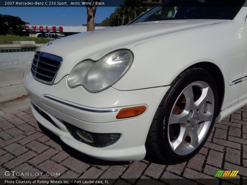 Arctic White / Black 2007 Mercedes-Benz C 230 Sport