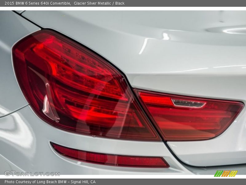 Glacier Silver Metallic / Black 2015 BMW 6 Series 640i Convertible
