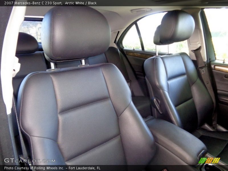 Arctic White / Black 2007 Mercedes-Benz C 230 Sport