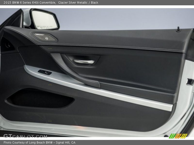Glacier Silver Metallic / Black 2015 BMW 6 Series 640i Convertible