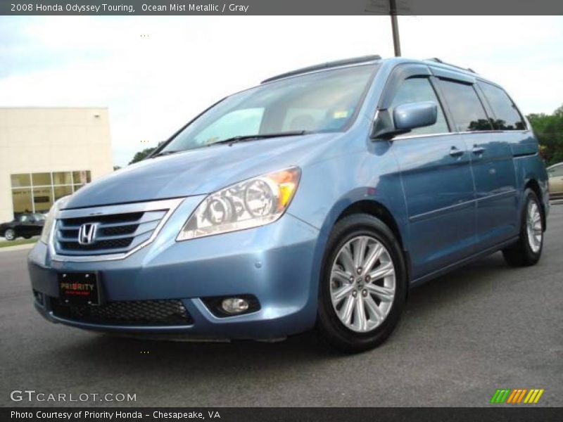 Ocean Mist Metallic / Gray 2008 Honda Odyssey Touring