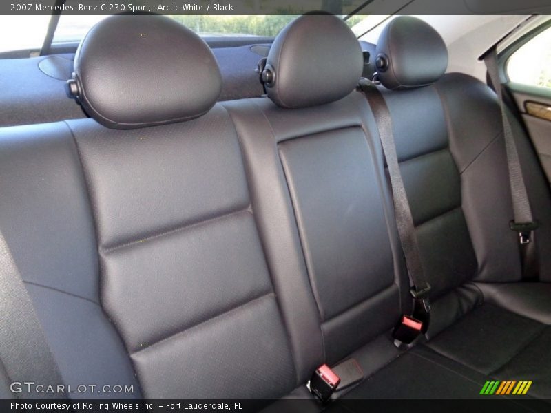 Arctic White / Black 2007 Mercedes-Benz C 230 Sport