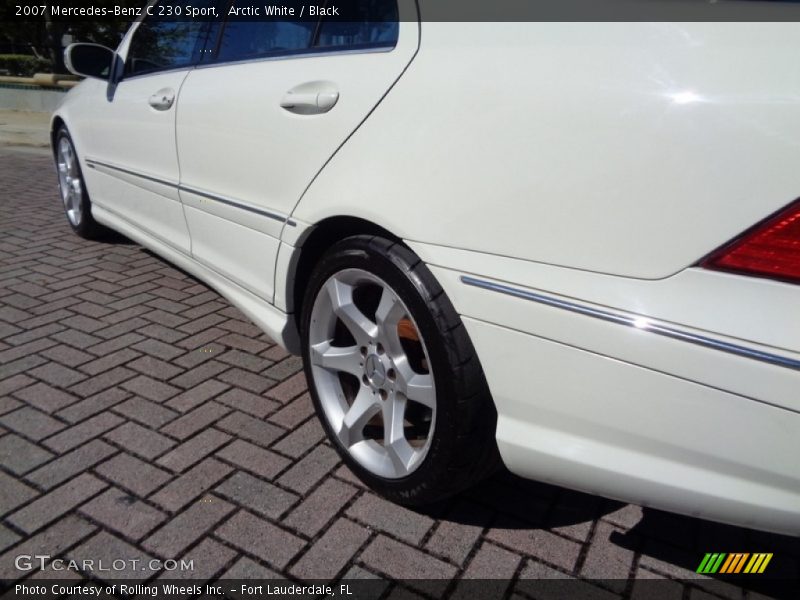 Arctic White / Black 2007 Mercedes-Benz C 230 Sport