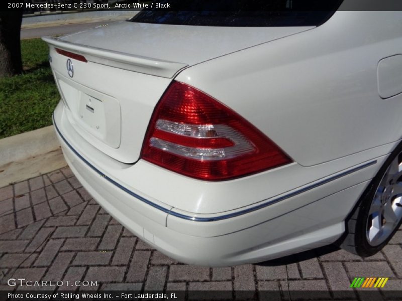 Arctic White / Black 2007 Mercedes-Benz C 230 Sport