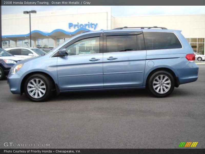 Ocean Mist Metallic / Gray 2008 Honda Odyssey Touring