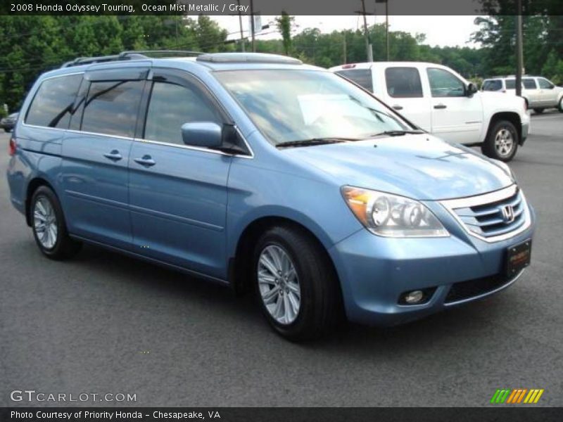 Ocean Mist Metallic / Gray 2008 Honda Odyssey Touring