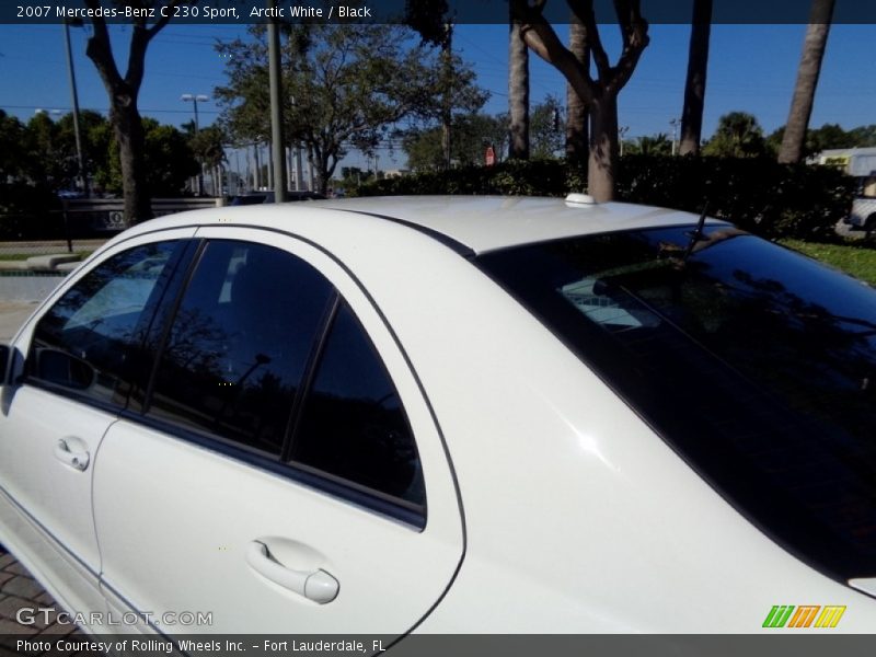 Arctic White / Black 2007 Mercedes-Benz C 230 Sport