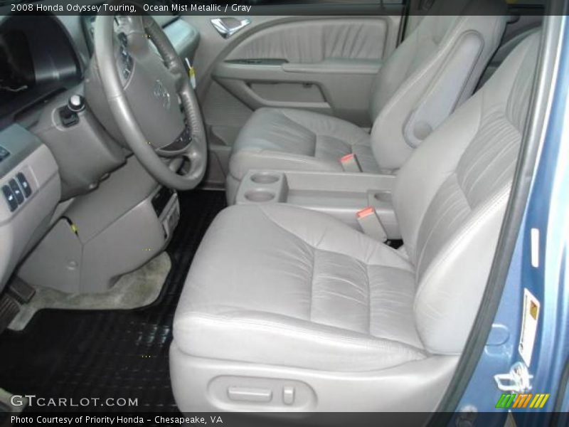Ocean Mist Metallic / Gray 2008 Honda Odyssey Touring