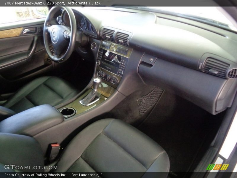 Arctic White / Black 2007 Mercedes-Benz C 230 Sport