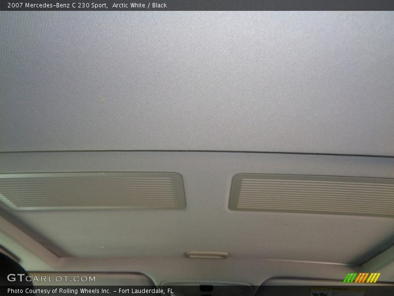 Arctic White / Black 2007 Mercedes-Benz C 230 Sport