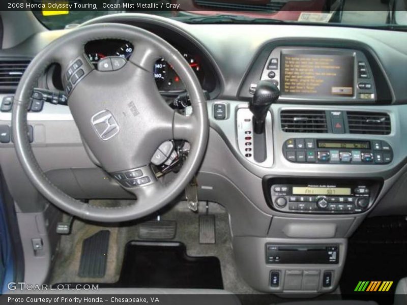 Ocean Mist Metallic / Gray 2008 Honda Odyssey Touring