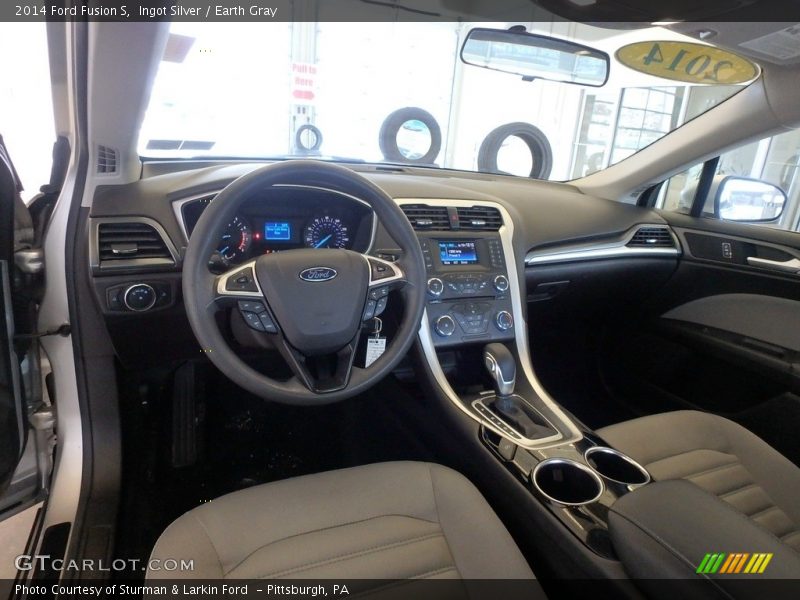 Ingot Silver / Earth Gray 2014 Ford Fusion S