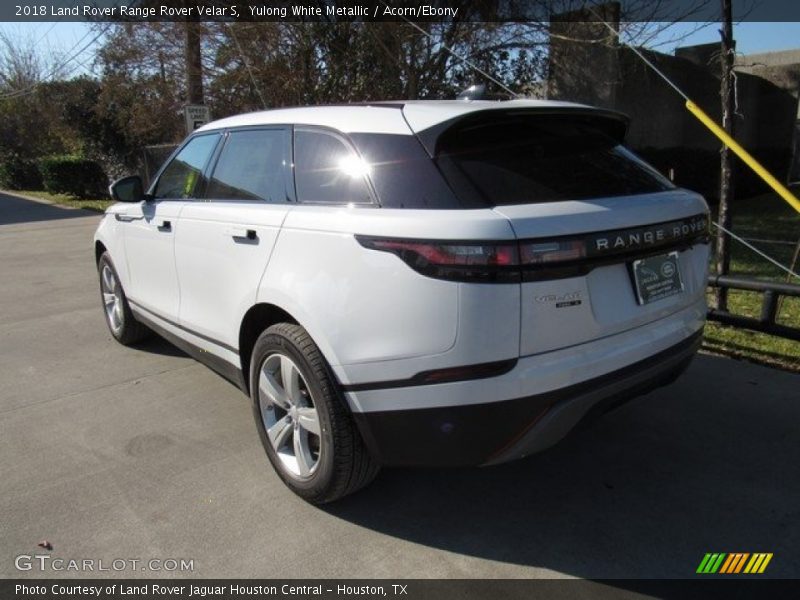 Yulong White Metallic / Acorn/Ebony 2018 Land Rover Range Rover Velar S