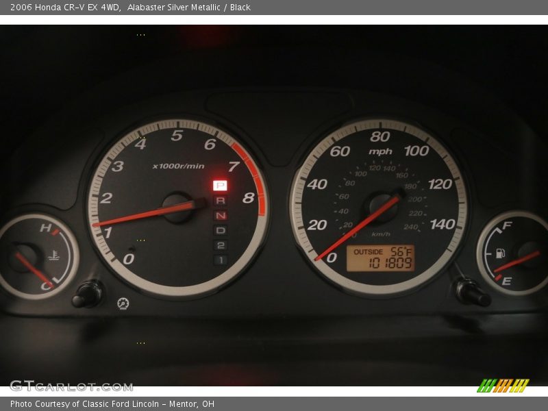 Alabaster Silver Metallic / Black 2006 Honda CR-V EX 4WD