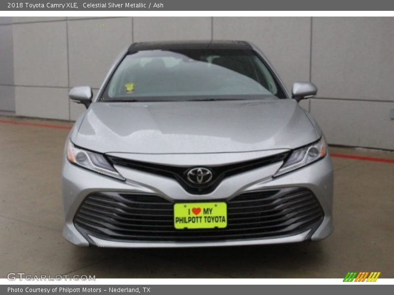 Celestial Silver Metallic / Ash 2018 Toyota Camry XLE