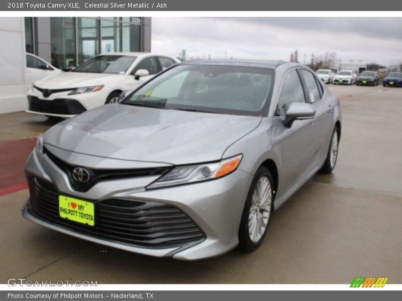 Celestial Silver Metallic / Ash 2018 Toyota Camry XLE