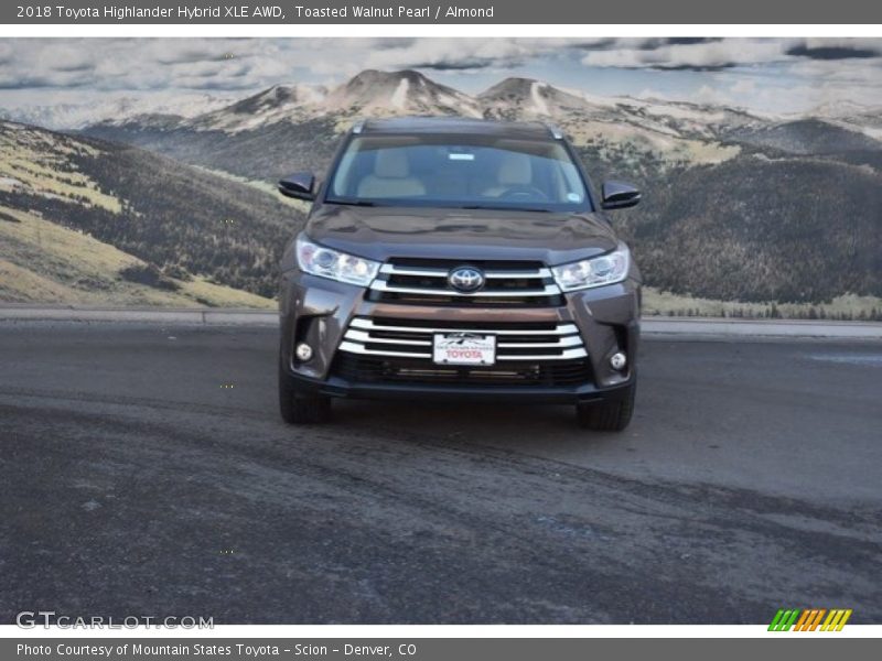 Toasted Walnut Pearl / Almond 2018 Toyota Highlander Hybrid XLE AWD