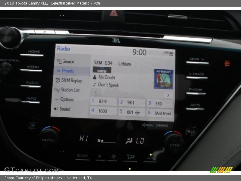 Celestial Silver Metallic / Ash 2018 Toyota Camry XLE