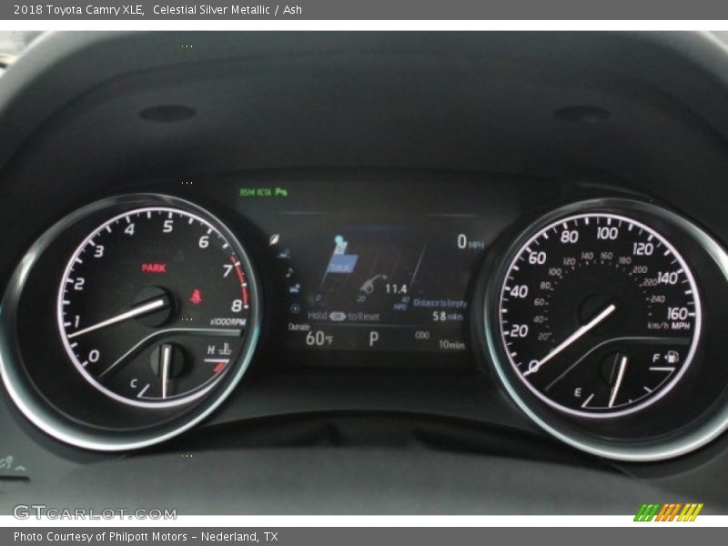 Celestial Silver Metallic / Ash 2018 Toyota Camry XLE