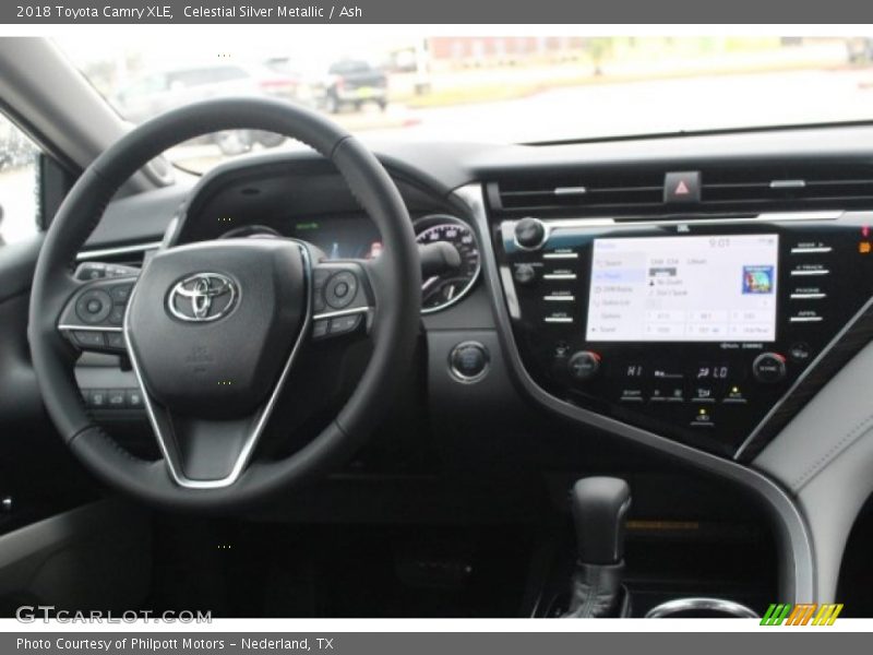 Celestial Silver Metallic / Ash 2018 Toyota Camry XLE