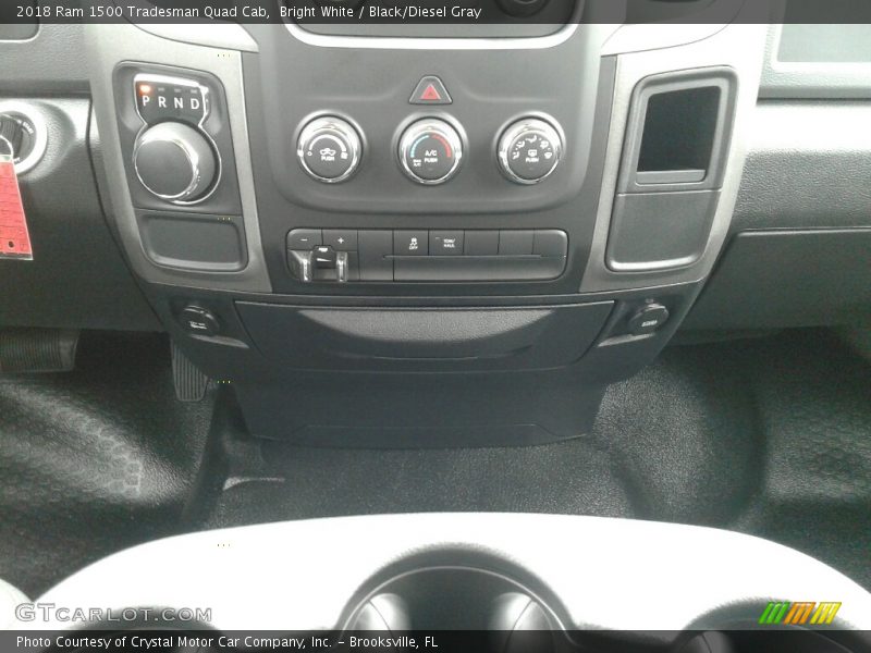 Bright White / Black/Diesel Gray 2018 Ram 1500 Tradesman Quad Cab