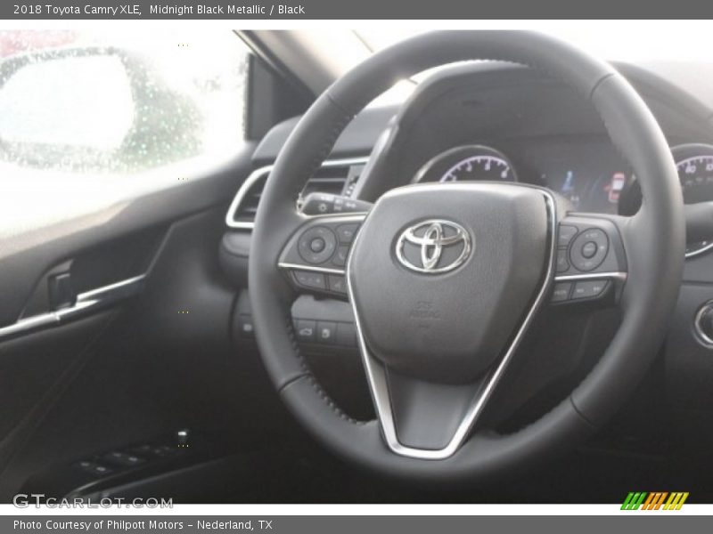 Midnight Black Metallic / Black 2018 Toyota Camry XLE
