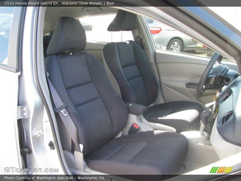 Alabaster Silver Metallic / Blue 2010 Honda Insight Hybrid EX