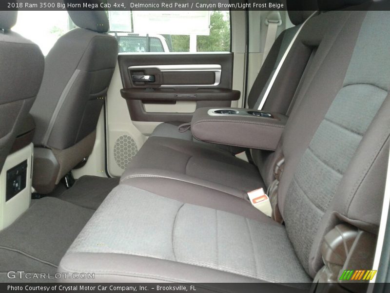Delmonico Red Pearl / Canyon Brown/Light Frost Beige 2018 Ram 3500 Big Horn Mega Cab 4x4