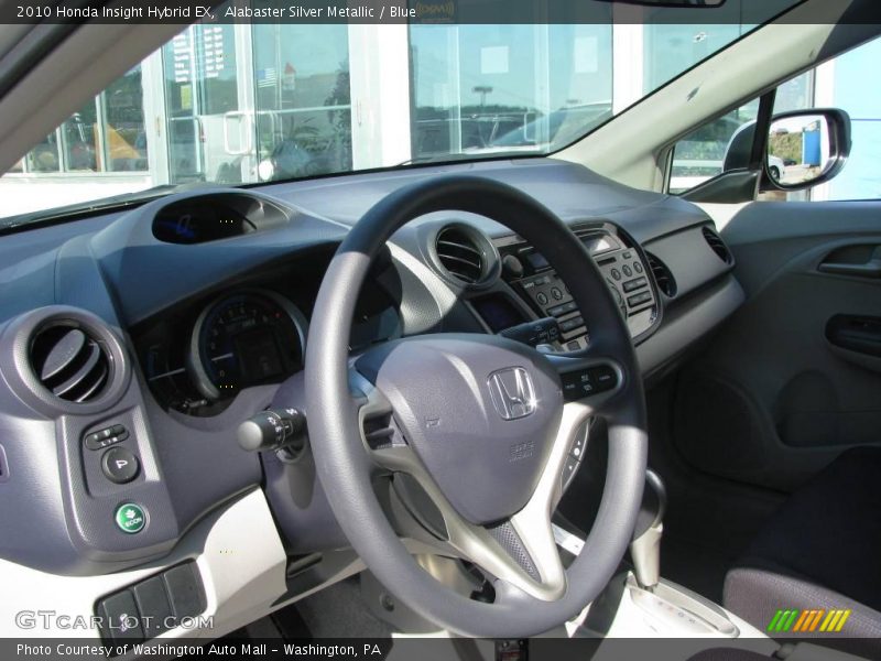 Alabaster Silver Metallic / Blue 2010 Honda Insight Hybrid EX