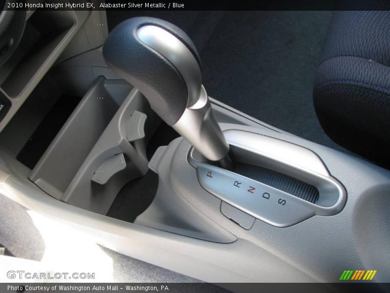 Alabaster Silver Metallic / Blue 2010 Honda Insight Hybrid EX