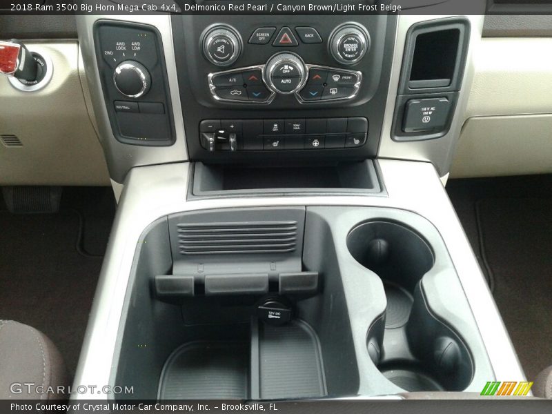 Delmonico Red Pearl / Canyon Brown/Light Frost Beige 2018 Ram 3500 Big Horn Mega Cab 4x4
