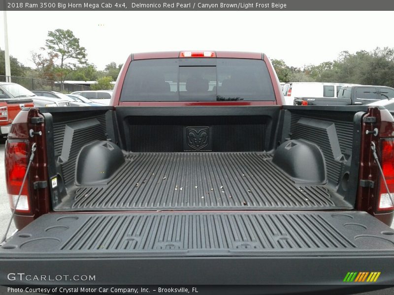 Delmonico Red Pearl / Canyon Brown/Light Frost Beige 2018 Ram 3500 Big Horn Mega Cab 4x4