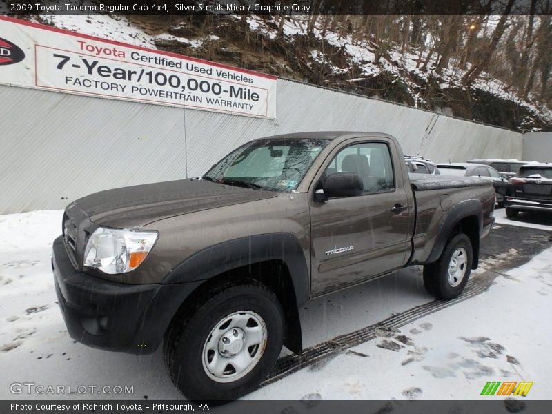 Silver Streak Mica / Graphite Gray 2009 Toyota Tacoma Regular Cab 4x4