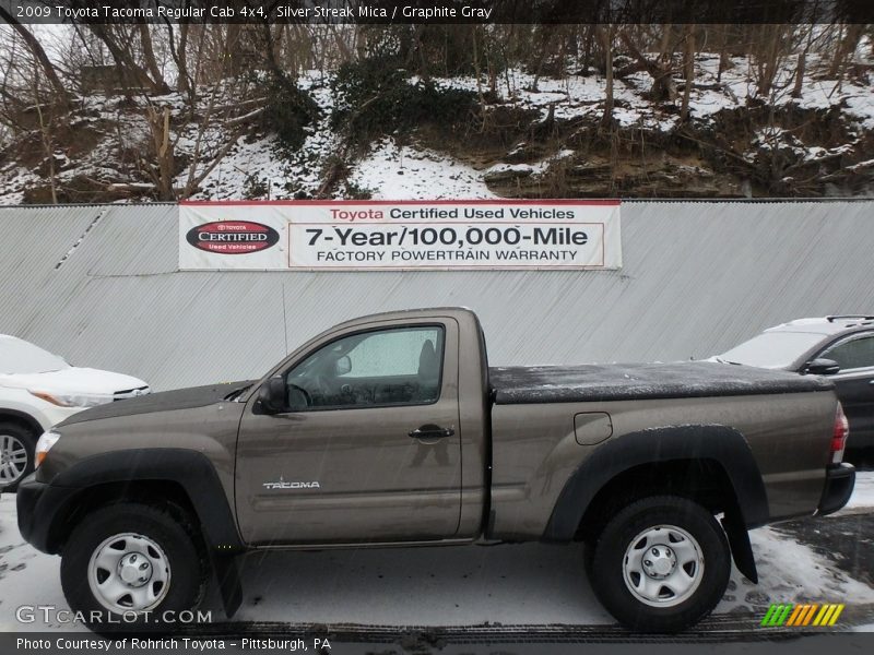 Silver Streak Mica / Graphite Gray 2009 Toyota Tacoma Regular Cab 4x4