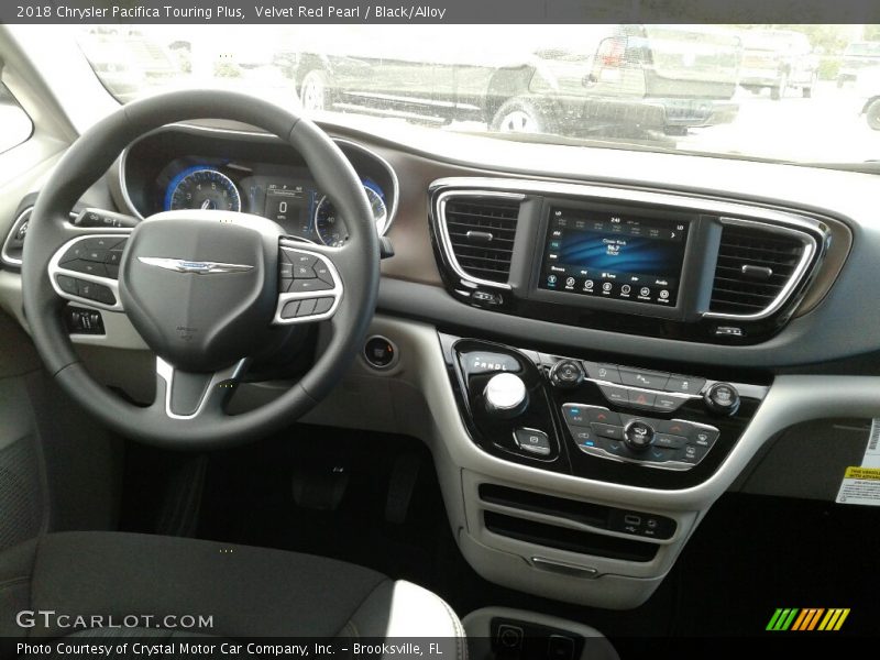 Velvet Red Pearl / Black/Alloy 2018 Chrysler Pacifica Touring Plus