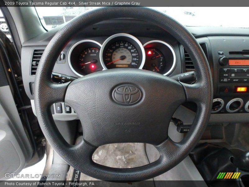 Silver Streak Mica / Graphite Gray 2009 Toyota Tacoma Regular Cab 4x4