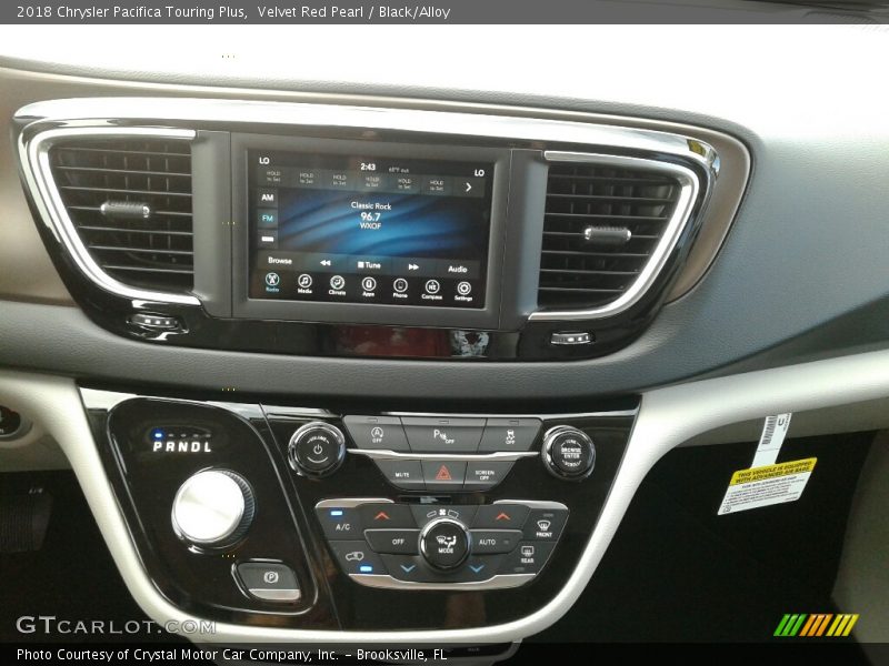 Velvet Red Pearl / Black/Alloy 2018 Chrysler Pacifica Touring Plus