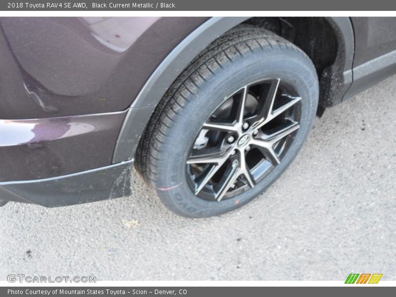 Black Current Metallic / Black 2018 Toyota RAV4 SE AWD