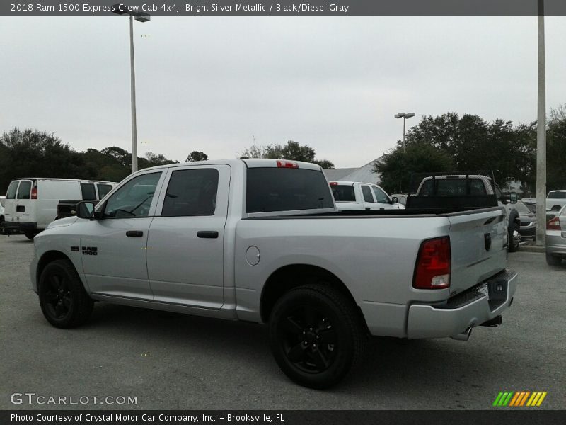 Bright Silver Metallic / Black/Diesel Gray 2018 Ram 1500 Express Crew Cab 4x4
