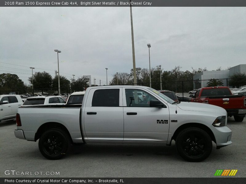 Bright Silver Metallic / Black/Diesel Gray 2018 Ram 1500 Express Crew Cab 4x4