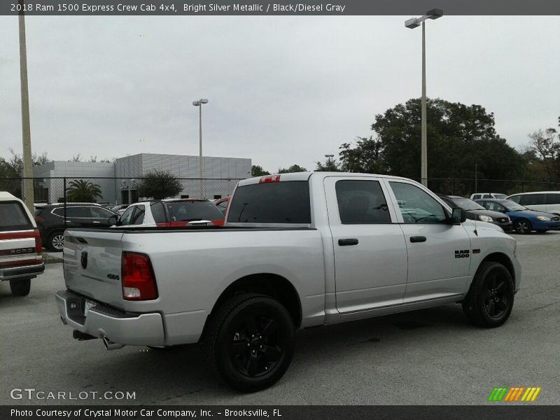 Bright Silver Metallic / Black/Diesel Gray 2018 Ram 1500 Express Crew Cab 4x4