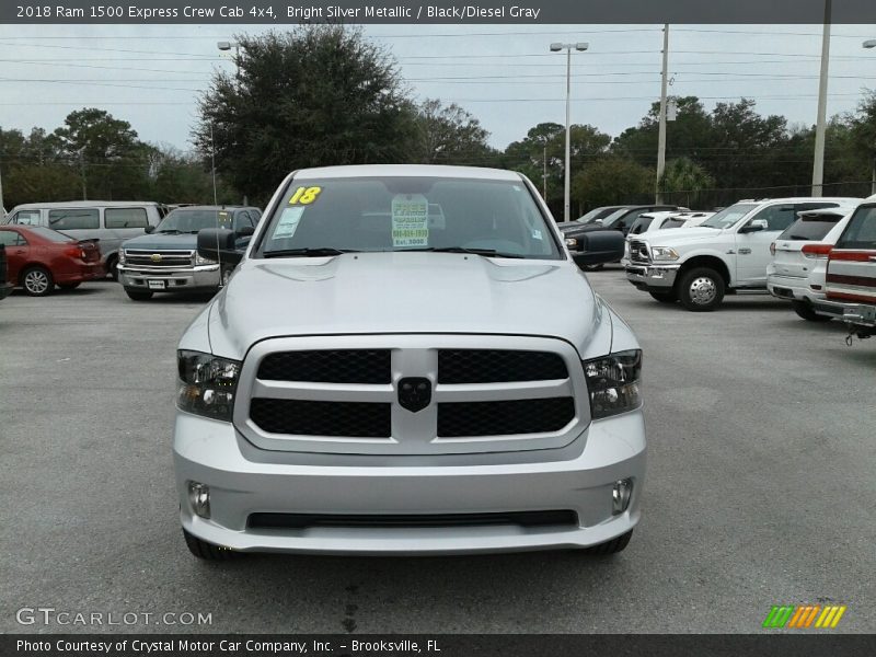 Bright Silver Metallic / Black/Diesel Gray 2018 Ram 1500 Express Crew Cab 4x4