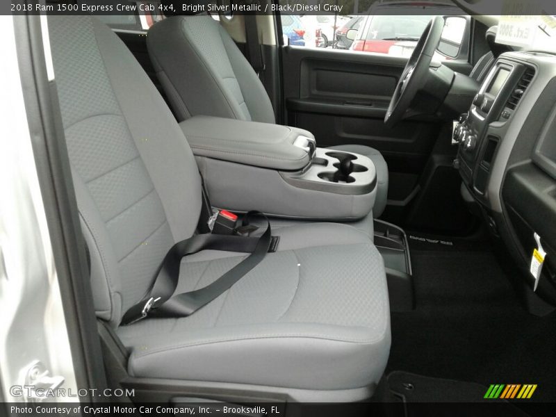Bright Silver Metallic / Black/Diesel Gray 2018 Ram 1500 Express Crew Cab 4x4