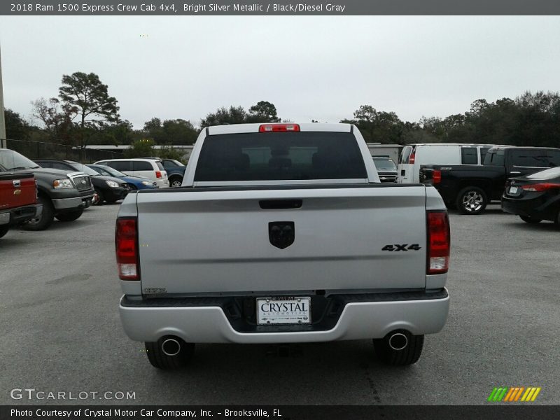 Bright Silver Metallic / Black/Diesel Gray 2018 Ram 1500 Express Crew Cab 4x4