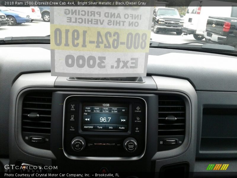 Bright Silver Metallic / Black/Diesel Gray 2018 Ram 1500 Express Crew Cab 4x4