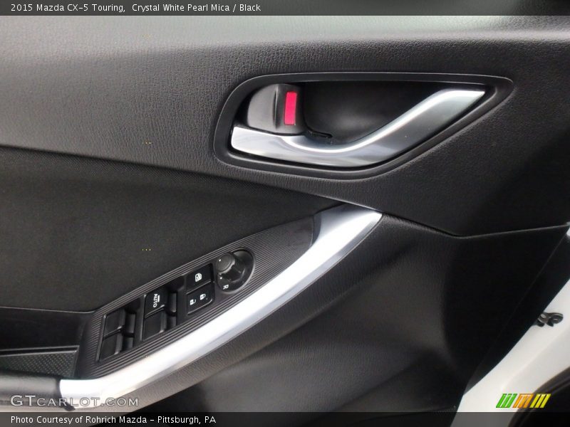 Crystal White Pearl Mica / Black 2015 Mazda CX-5 Touring