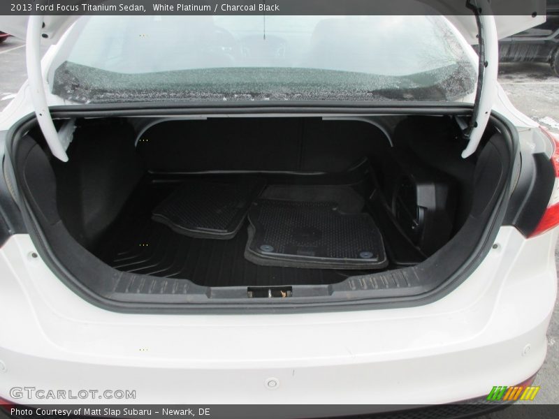 White Platinum / Charcoal Black 2013 Ford Focus Titanium Sedan