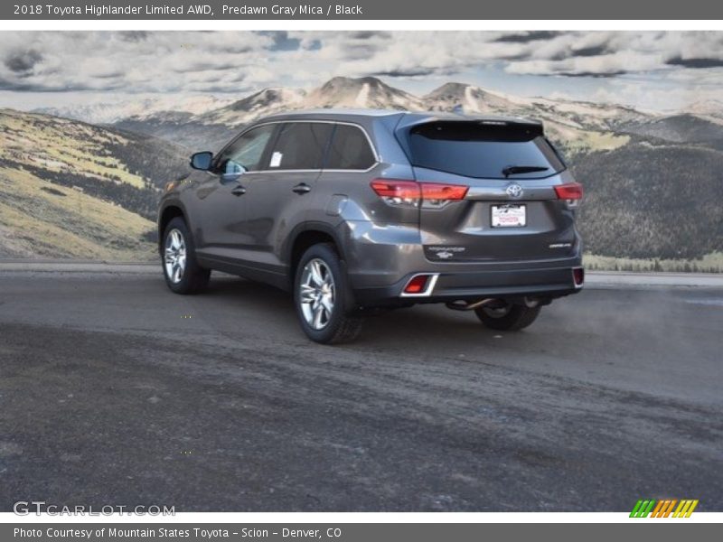 Predawn Gray Mica / Black 2018 Toyota Highlander Limited AWD