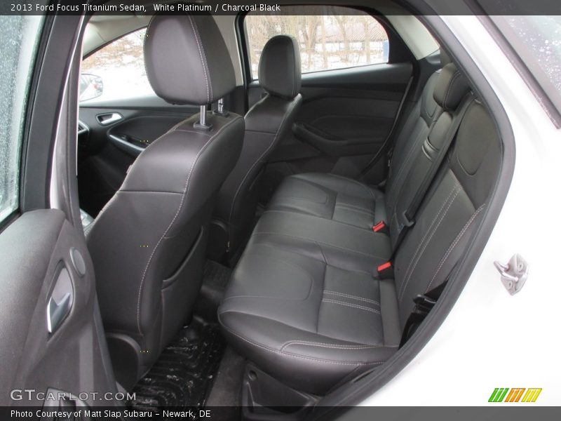 White Platinum / Charcoal Black 2013 Ford Focus Titanium Sedan